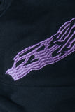 BSRXV Embroidered Organic Cotton Hoodie - Black