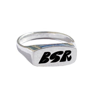 BSR Sterling Silver 925 Signet Ring