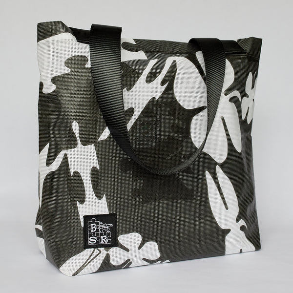 Jigsaw Tote Black & White