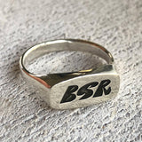 BSR Sterling Silver 925 Signet Ring